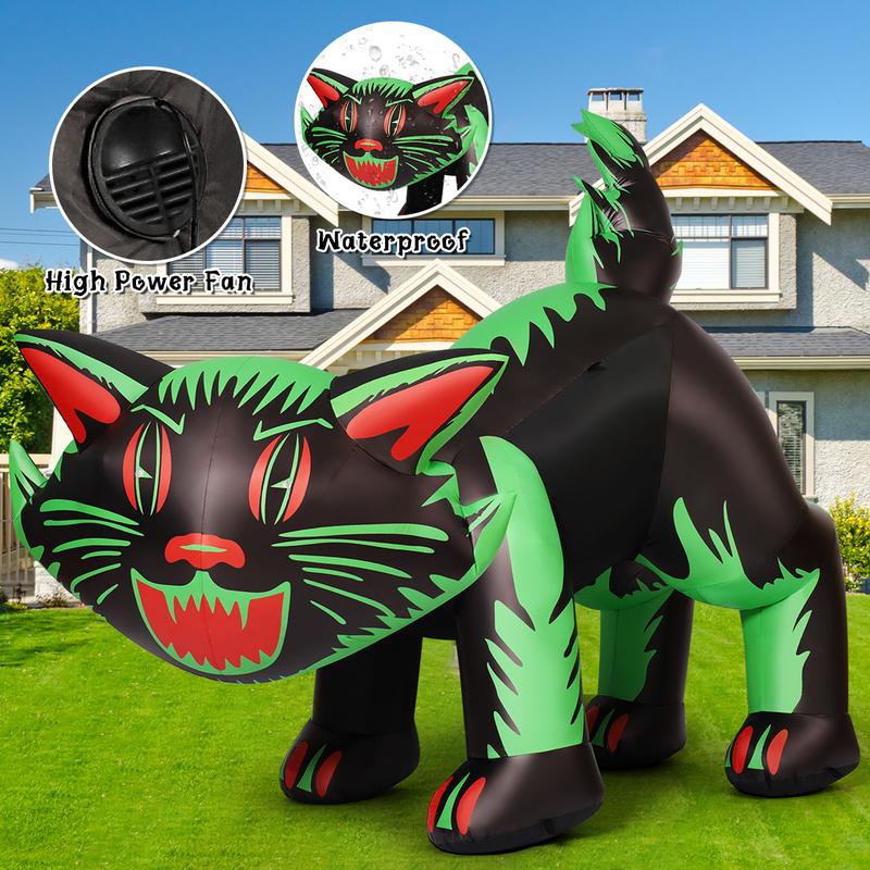 7ft Inflatable Haunted Cat