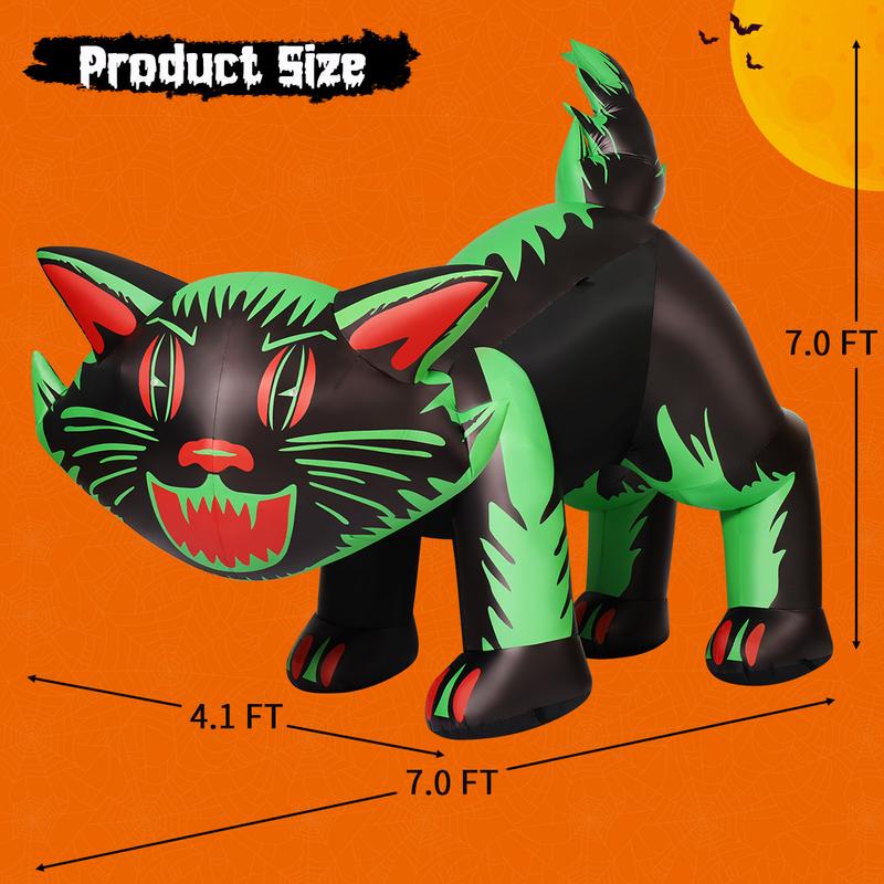 7ft Inflatable Haunted Cat