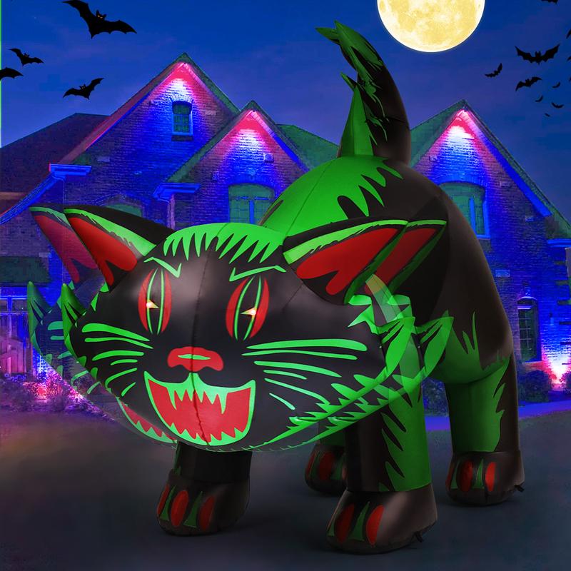 7ft Inflatable Haunted Cat