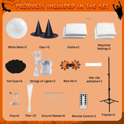 Haunted Glow Ghost Duo