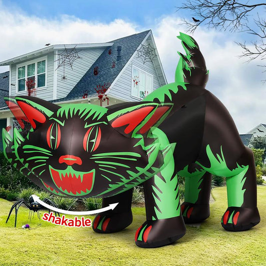 7ft Inflatable Haunted Cat