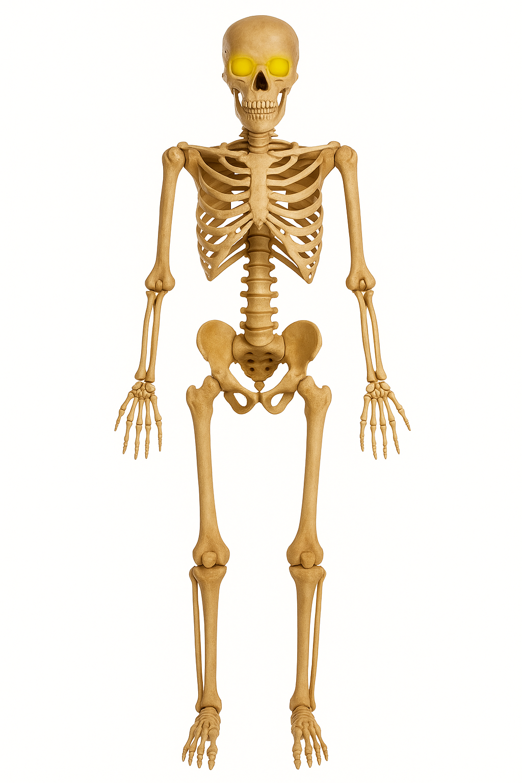 Life-Size Glowing-Eye Skeleton